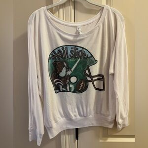 Hail State Shirt with Football Helmet Design